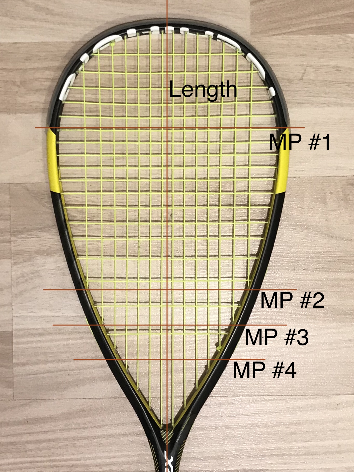 Tourna Racquet String Tension Meter Tennis Racquetball Squash Measuring Device 